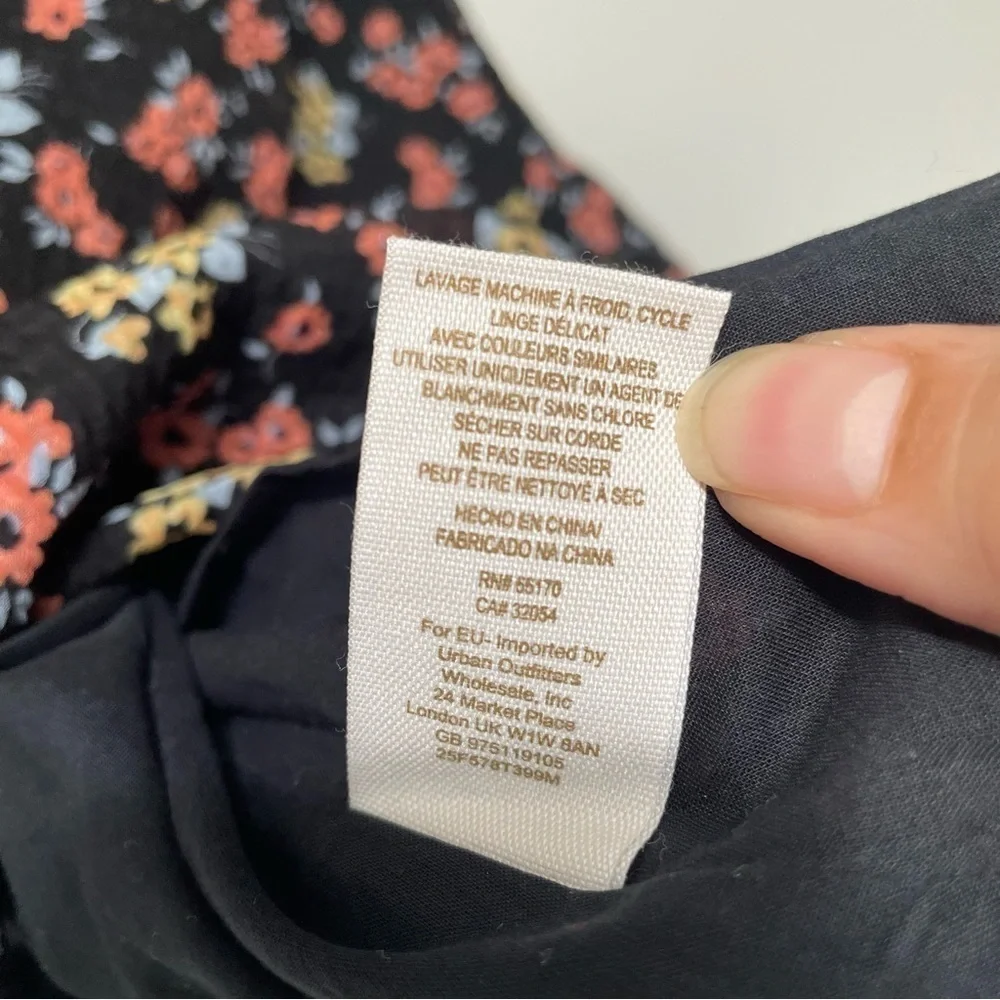 FREE People floral blouse size S